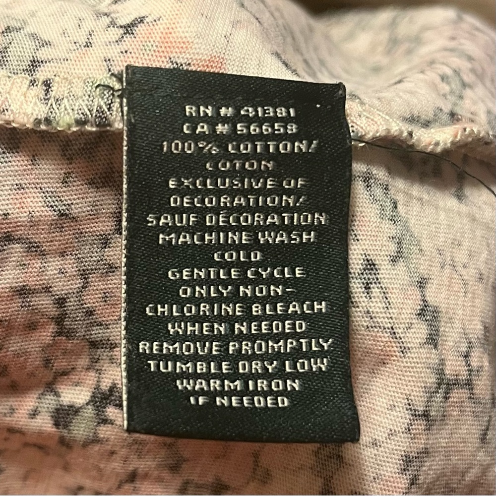 LAUREN Ralph Lauren Calico Bell Sleeve Top - Picture 6 of 8